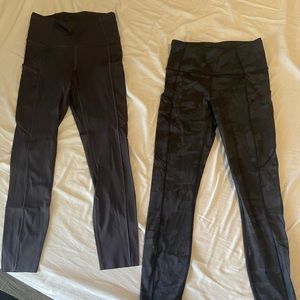 2 pair of lululemon 7/8 leggings